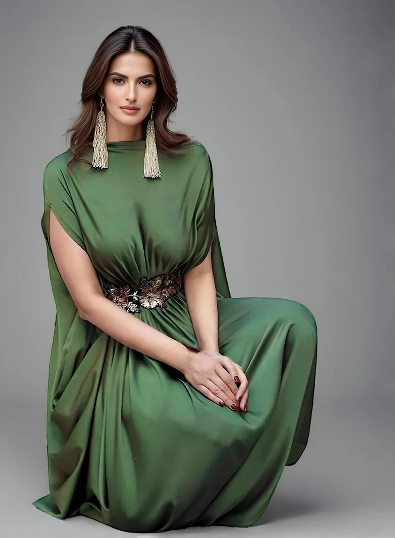 ECSTACY  Pleat Drape Gown for Women | Best Price UAE