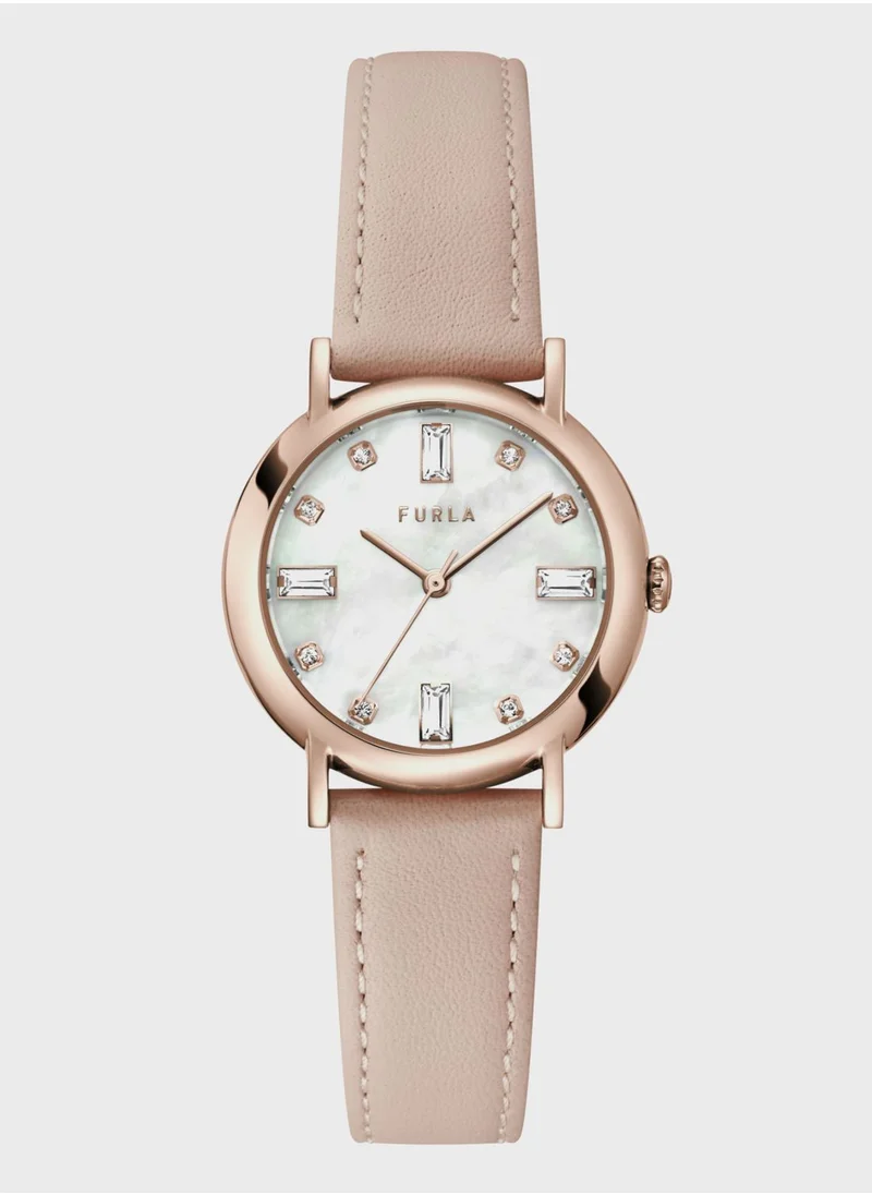 Furla Furla Leather Strap Analog Watch