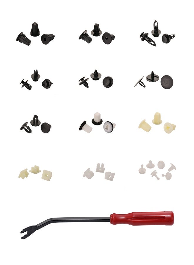 Lawazim Auto Fastener Clips With Clips Removal Tool - 166PCS - Assorted Car Push Retainer Clips and Plastic Rivets Kit, Bumper, Fender, Door Trim Panel Fasteners for Universal Vehicle Repair - Image 2