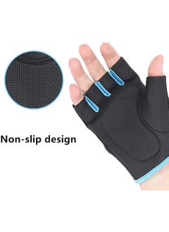 Generic MD Stay Fit Color Sport Purpose, Training Equipment, Men and Women, Half - Finger Riding Fitness Milky Gloves  - Image 2