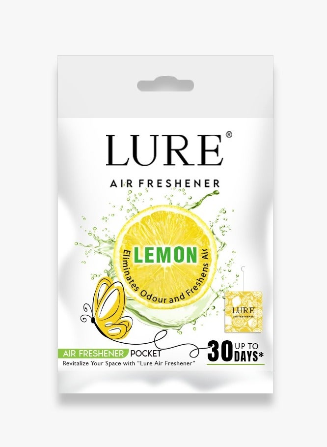 Lure Lemon Air Freshener – Crisp & Refreshing Citrus Scent for Home & Office
