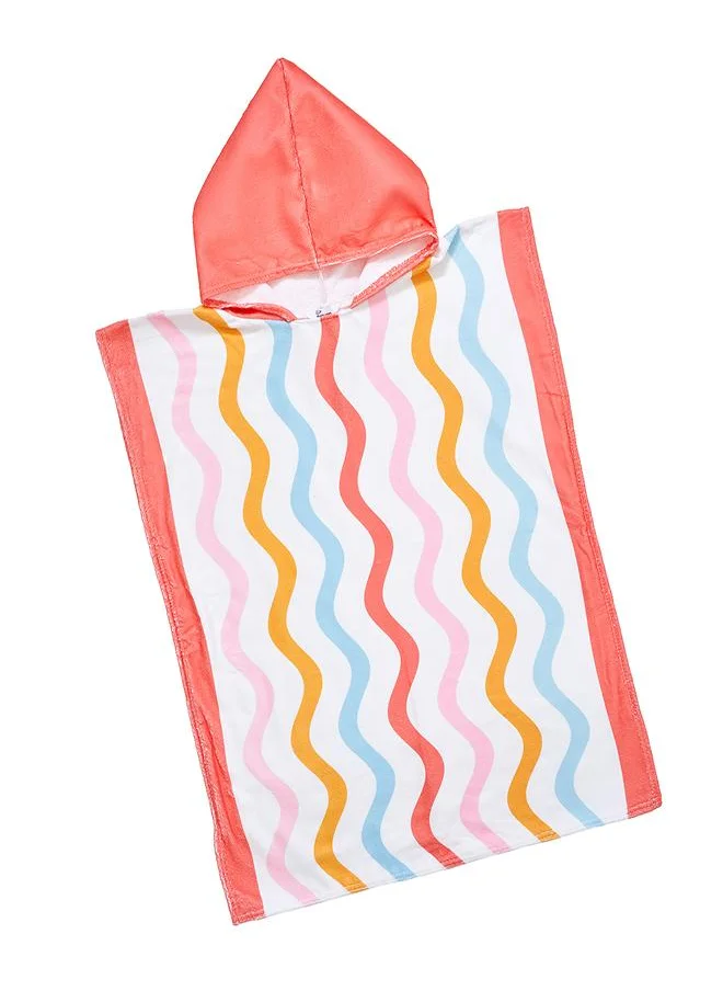 بيبي كلو Wavy Stripe Kids Hooded Towel