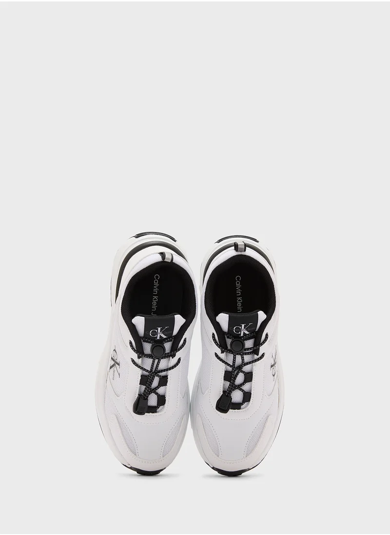 Calvin Klein Jeans Youth Low Top Lace Up Sneakers