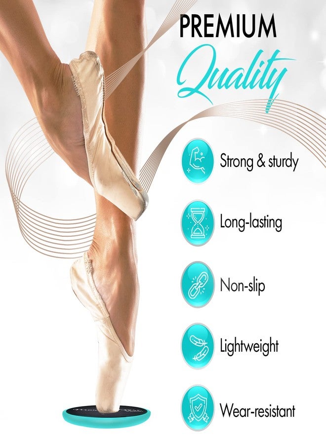 Zenmarkt Ballet Pirouette Disc for Dancers - Portable Turn Disc for Dancing on Releve, Gymnastics and Ice Skaters - for Better Pirouette Technique, Releve, Turns and Dance Spinning (Sky Blue) - Image 2