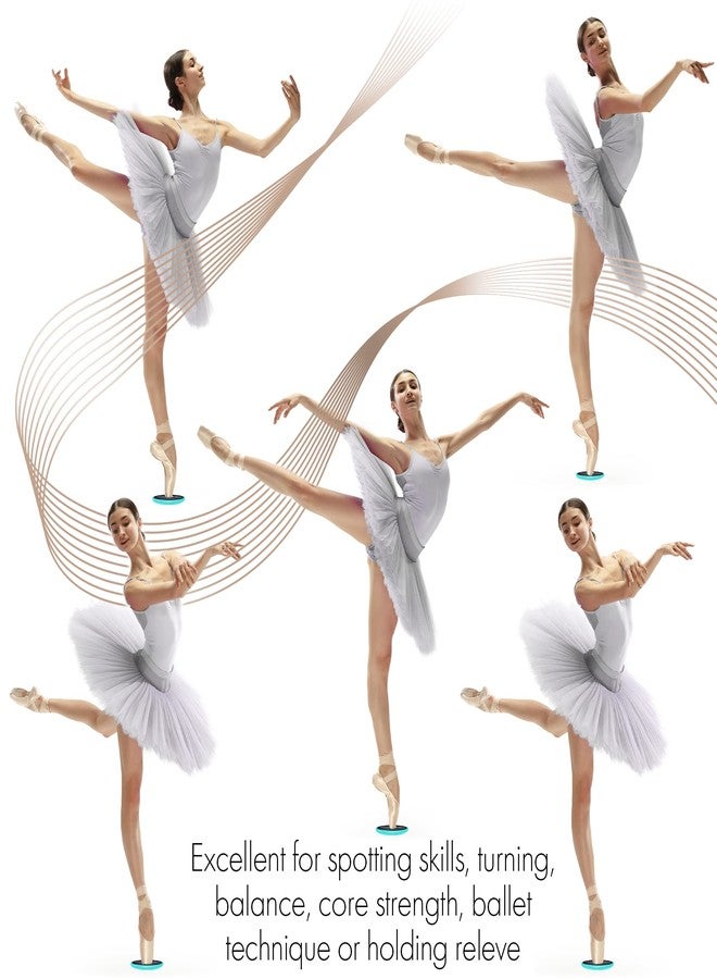 Zenmarkt Ballet Pirouette Disc for Dancers - Portable Turn Disc for Dancing on Releve, Gymnastics and Ice Skaters - for Better Pirouette Technique, Releve, Turns and Dance Spinning (Sky Blue) - Image 5