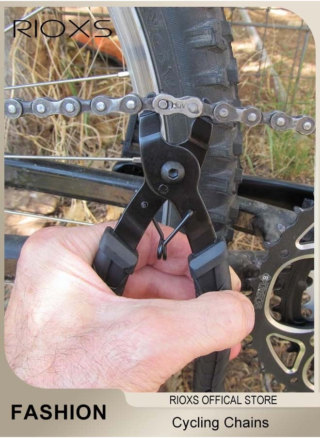 RIOXS - Bicycle Chain Measuring Ruler and Chain Removal Tool Set Bicycle Chain Wear Checker Chain Measuring Gauge Removal Dual Purpose Tool - Image 1