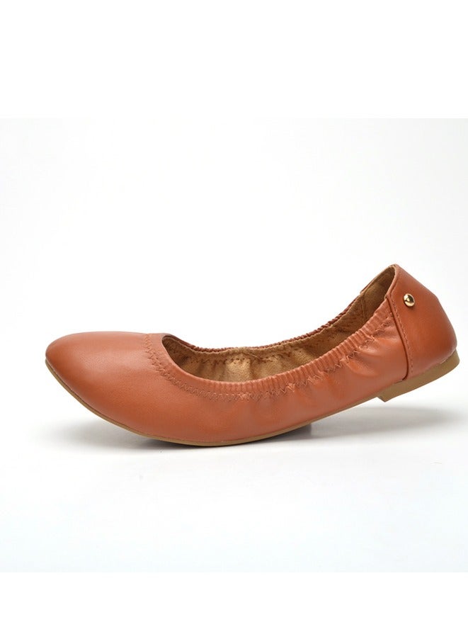 السيدات أحذية الباليه شقة مع القوس سوبر لينة جولة رئيس مجموعة أحذية المشي مريحة شقة - Image 2