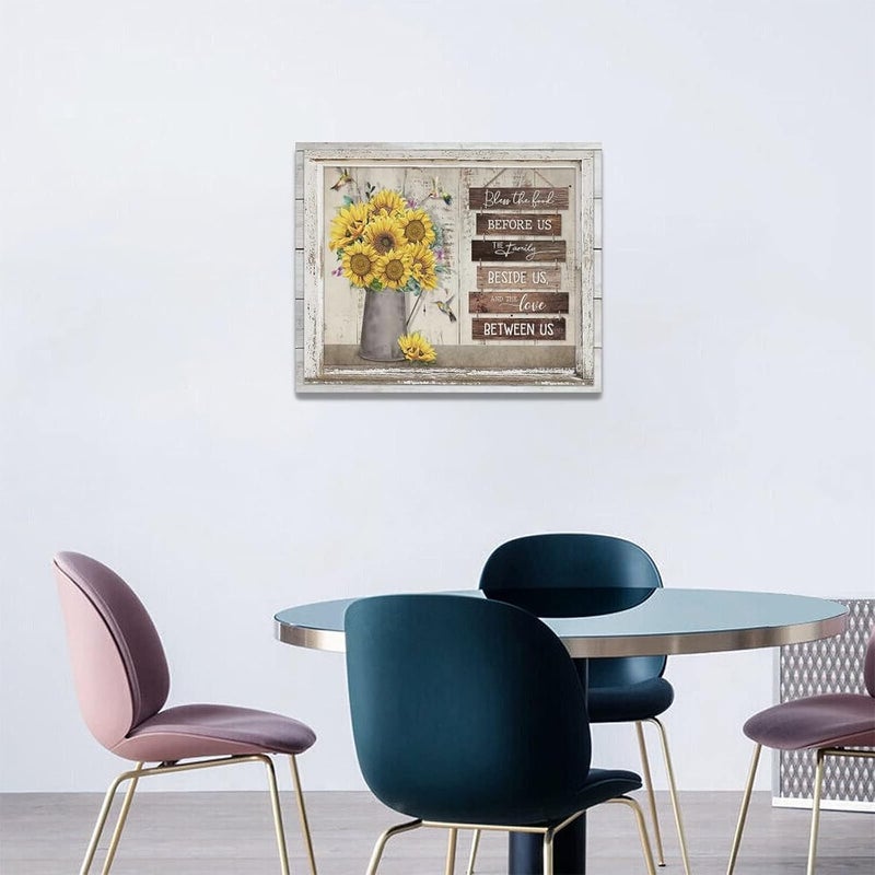 Tijuboni Rustic Sunflowers and Hummingbirds Wall Art - Image 3