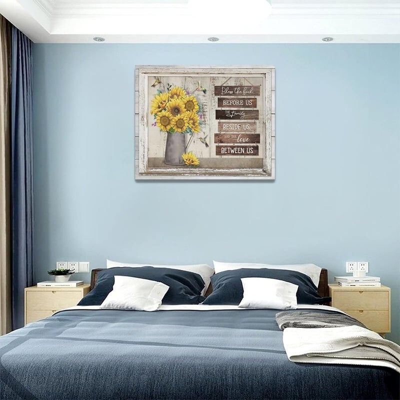 Tijuboni Rustic Sunflowers and Hummingbirds Wall Art - Image 4
