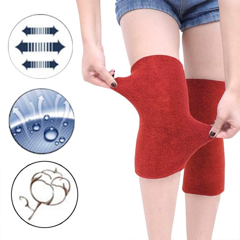 Holiberty Thermal Knee Braces Women Men Elastic Arthritis Knee Compression Sleeve Ski Cycling Leg Warmers Knee Support Pads - Image 2