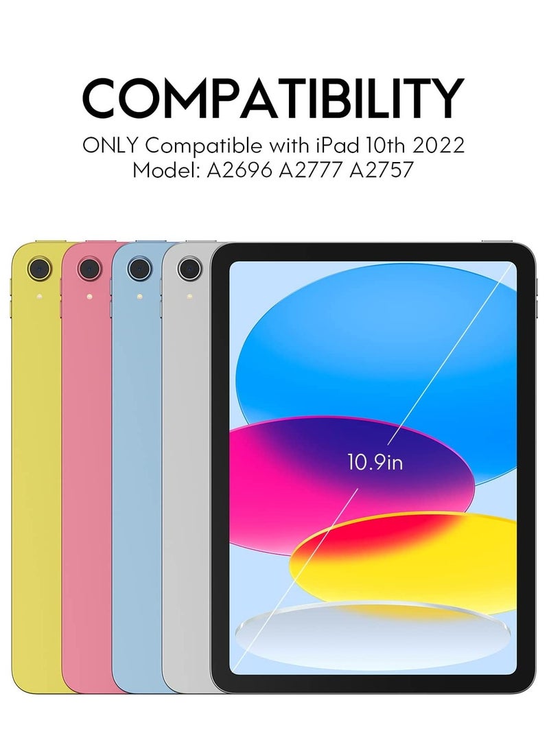 Mufaens iPad 10Th 10.9 Inch 2022 Model 10th Generation Slim Stand Hard Back Shell Cover with Auto Wake/Sleep Navy Blue - Image 5