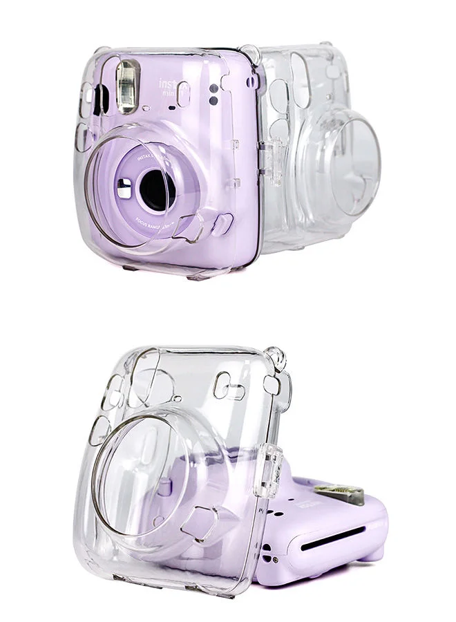 شاربدو Polaroid Instax Mini11 Transparent Storage Case Protective Cover Anti-scratch and Anti-fall