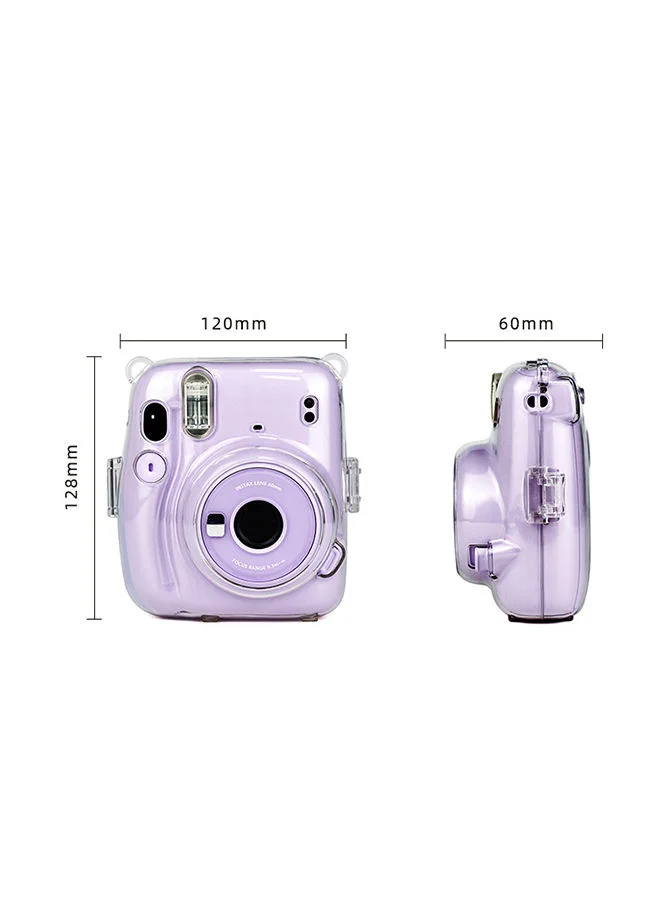 شاربدو Polaroid Instax Mini11 Transparent Storage Case Protective Cover Anti-scratch and Anti-fall