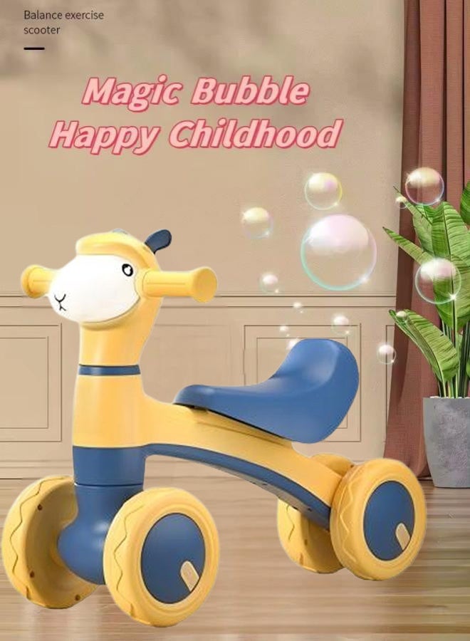 Toddler Foot Scooter Kids 4 Wheels Ride-On Cars Toys  kids toy Baby Walker with Music Lighting and Anti Slip Wheels Anti Roll Music Lighting No Pedal Children Sliding  Baby Balance Bike Kids Toy For Boys And Girls  - Image 5