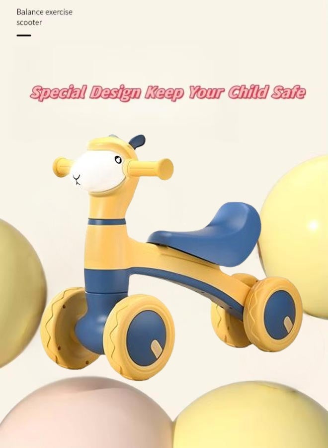 Toddler Foot Scooter Kids 4 Wheels Ride-On Cars Toys  kids toy Baby Walker with Music Lighting and Anti Slip Wheels Anti Roll Music Lighting No Pedal Children Sliding  Baby Balance Bike Kids Toy For Boys And Girls  - Image 4