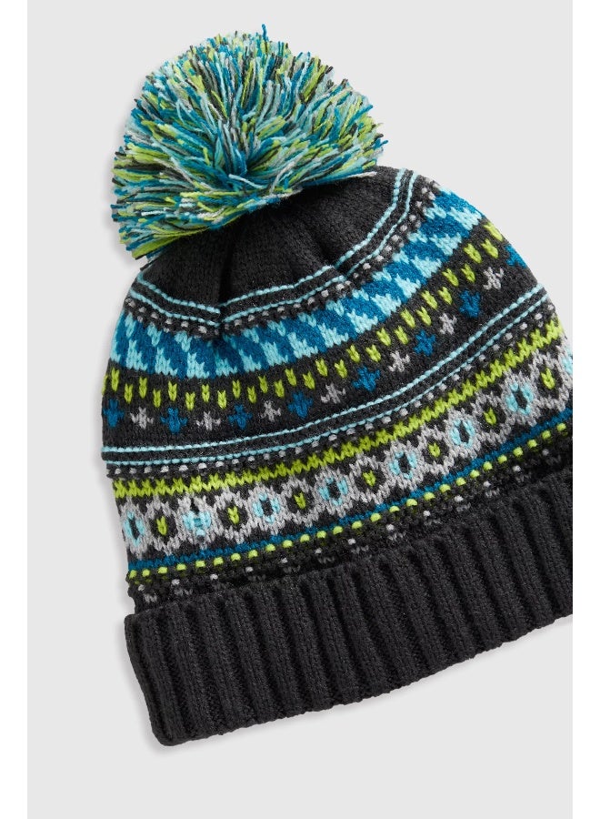 mothercare Fair Isle Knitted Hat, Scarf and Gloves Set  - Image 2