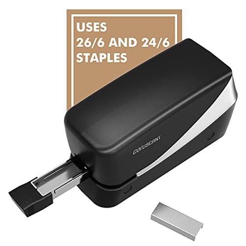 Coruscant Electric Stapler, Heavy Duty Desktop Stapler, Includes 2000 Staples and 1 Staple Remover, No-Jam Automatic AC or Battery Powered, 25 Sheet, Professional for Office Home School Use - Image 5