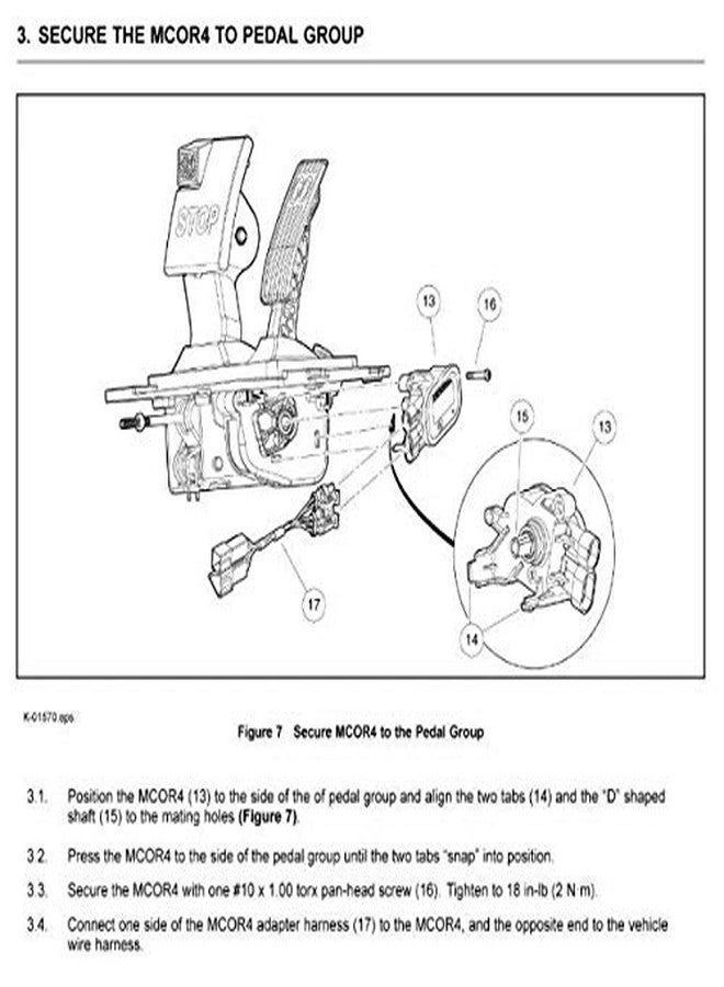 10L0L MCOR 4 Throttle Potentiometer for Club Car DS & Precedent 2012-up Golf Cart, Replaces OEM# 105116301, 103850401(MCOR 3) - Image 3