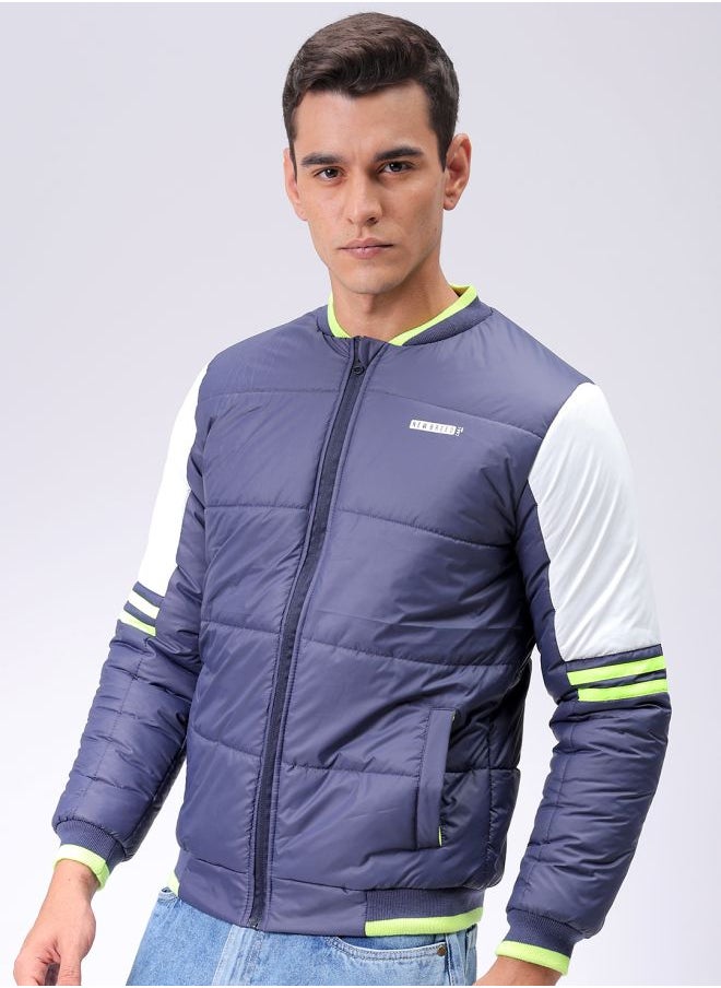The Indian Garage Co Men Slim Fit Mix & Match Puffer Jackets  - Image 3