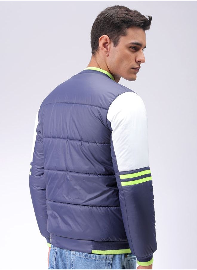 The Indian Garage Co Men Slim Fit Mix & Match Puffer Jackets  - Image 2