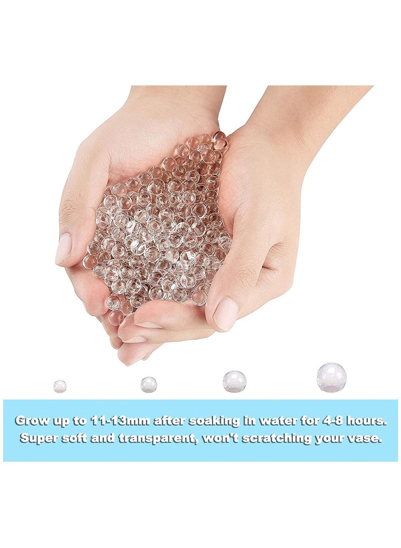 Captaintech 20000 Pcs Jelly Magic Cristal Decorate Water Beads Transparent Hydrogel Jelly Bead Vase Filling Floating Pearl Floating Candle Making - Image 5