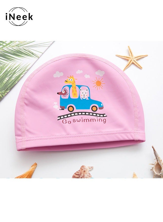 iNeek Cartoon Pu Waterproof Ear Protection Children'S Swimming Cap - Image 2