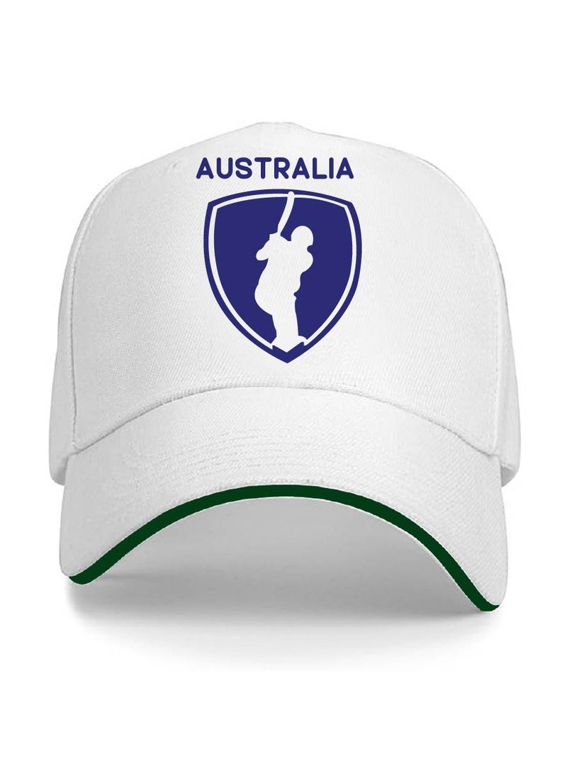 حزمة كومبو لمشجعي رياضة الكريكيت الأسترالية - عبوة من 3 قطع - حقيبة برباط وعلم يدوي وقبعة - مجموعة كومبو لعشاق الكريكيت الأسترالية - مثالية لمباريات وأحداث الكريكيت - Image 4