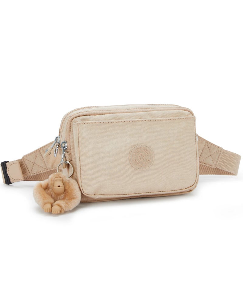 kipling Abanu Multi Small Female Crossbody (Convertible To Waist Bag) - Sparkled Beige - Image 4