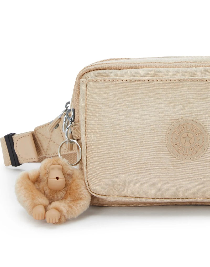 kipling Abanu Multi Small Female Crossbody (Convertible To Waist Bag) - Sparkled Beige - Image 5