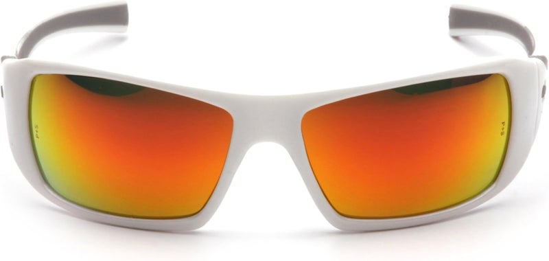 Pyramex Safety Goliath SW5655D Safety Glasses with Sky Red Mirror Lens - Image 2