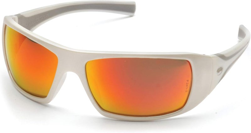 Pyramex Safety Goliath SW5655D Safety Glasses with Sky Red Mirror Lens - Image 1
