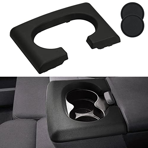Parfyter Center Console Cup Holder Replacement Pad Black Compatible with Ford F150 2004-2014 Center Console Cup Holder Pad - Image 1