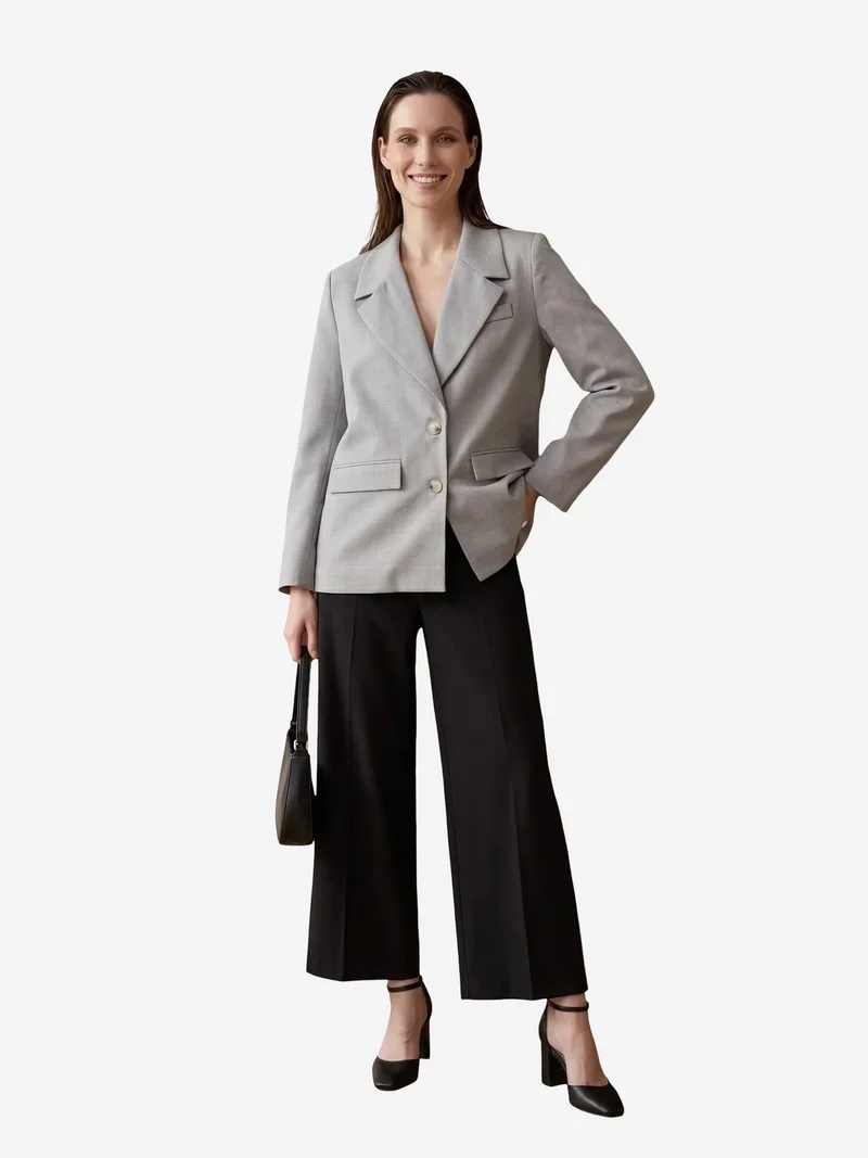 ماي فاشن MY FASHION Women's Crepe Blazer Jacket