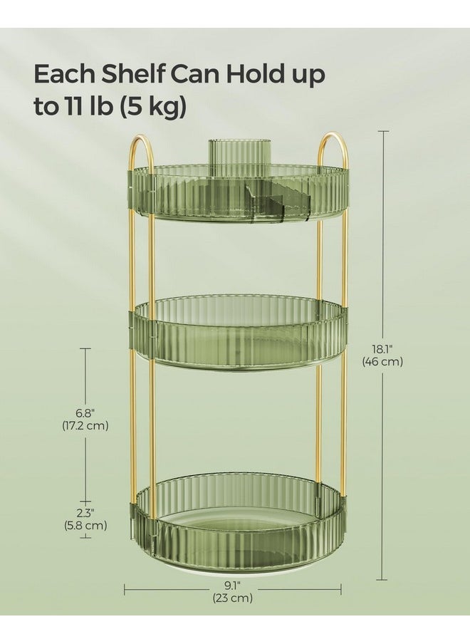 Makeup Organizer, 3-Tier Round Rotating Skincare Organizer Countertop, Customizable, Toiletries Vanity Organizer, Lazy Susan, Gift, Pale Green Ujka011C01 - pzsku/Z3776477F46D365F78886Z/45/_/1730894453/c06cabd4-f74b-495c-9a4e-d0cfea475638