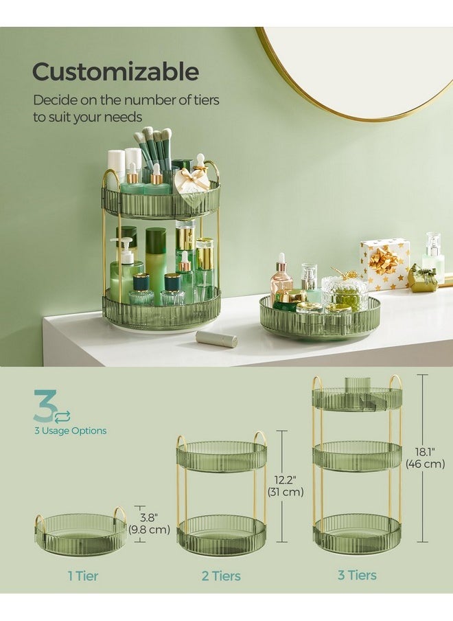 Makeup Organizer, 3-Tier Round Rotating Skincare Organizer Countertop, Customizable, Toiletries Vanity Organizer, Lazy Susan, Gift, Pale Green Ujka011C01 - pzsku/Z3776477F46D365F78886Z/45/_/1730894455/31afe019-6a75-44cb-99b7-b6165990bd61