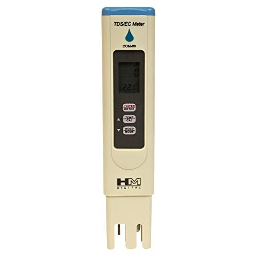 HM Digital COM-80 Electrical Conductivity (EC) and Total Dissolved Solids Hydro Tester, 0-5000 ppm TDS Range, 1 ppm Resolution, 2% Readout Accuracy - Image 2