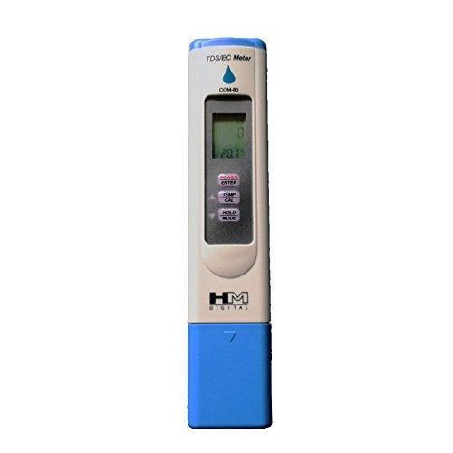 HM Digital COM-80 Electrical Conductivity (EC) and Total Dissolved Solids Hydro Tester, 0-5000 ppm TDS Range, 1 ppm Resolution, 2% Readout Accuracy - Image 5