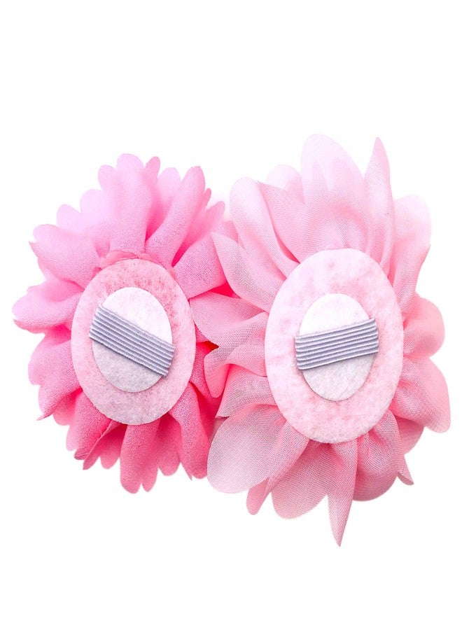 PET SHOW 12pcs Pink Dog Collar Bows and Flowers Attachment for Girls Puppies Cats Female Small Medium Dogs Collars Embellishment Decor for Wedding Birthday Parties Grooming Pet Collar Accessories - Image 3