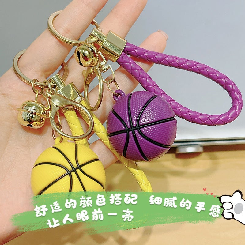 Basketball Keychain - Soft Silicone Key Ring Decoration for Bags - Image 3