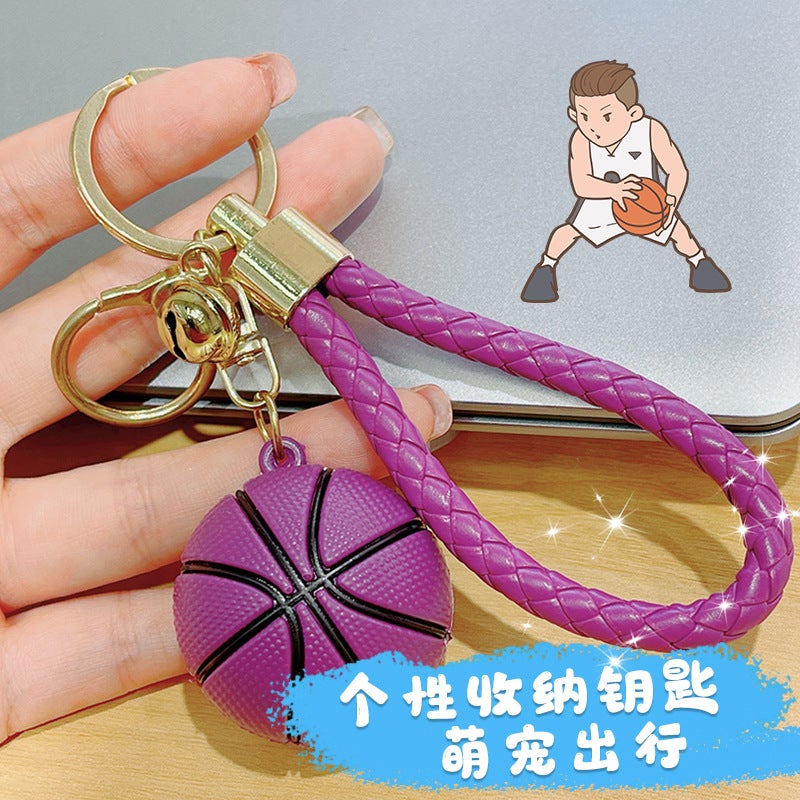 Basketball Keychain - Soft Silicone Key Ring Decoration for Bags - Image 2