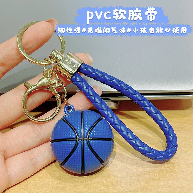 Basketball Keychain - Soft Silicone Key Ring Decoration for Bags - Image 4