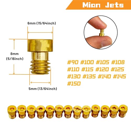 YGQ 24Pcs Carburetor Main Pilot Jet Kit for Nibbi PWK Keihin Honda CVK Yamaha OKO GY6 PWM PE FCR-MX PJ 99101-393 N424-21 - Image 2