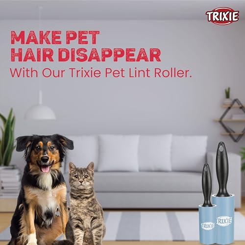Trixie: - Lint Roller, Fast Removal of Animals Hairs and Fluff from Adhesive Tape | Instant and Easy Way to Get rid of Pet Hair | Suitable for Cleaning Upholstery, Textiles - 60 Sheets Per Roll - Image 5