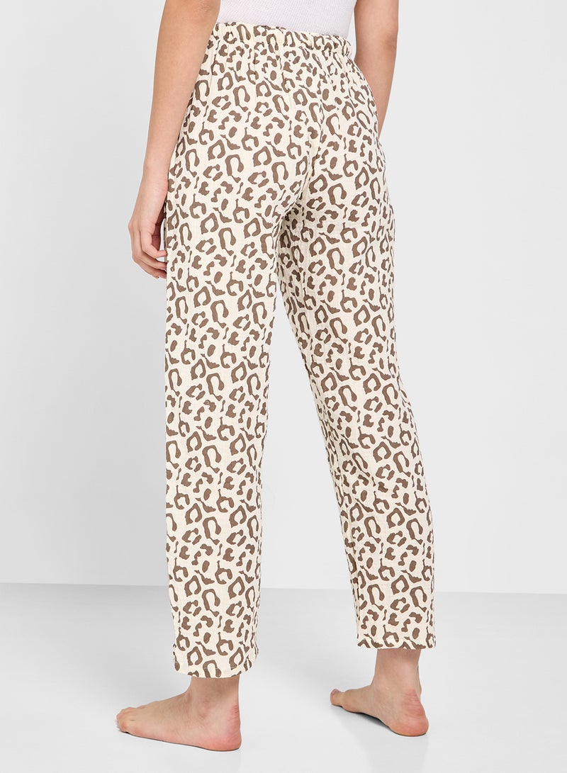 Ginger Pullon Leopard Print Pyjama  - Image 3