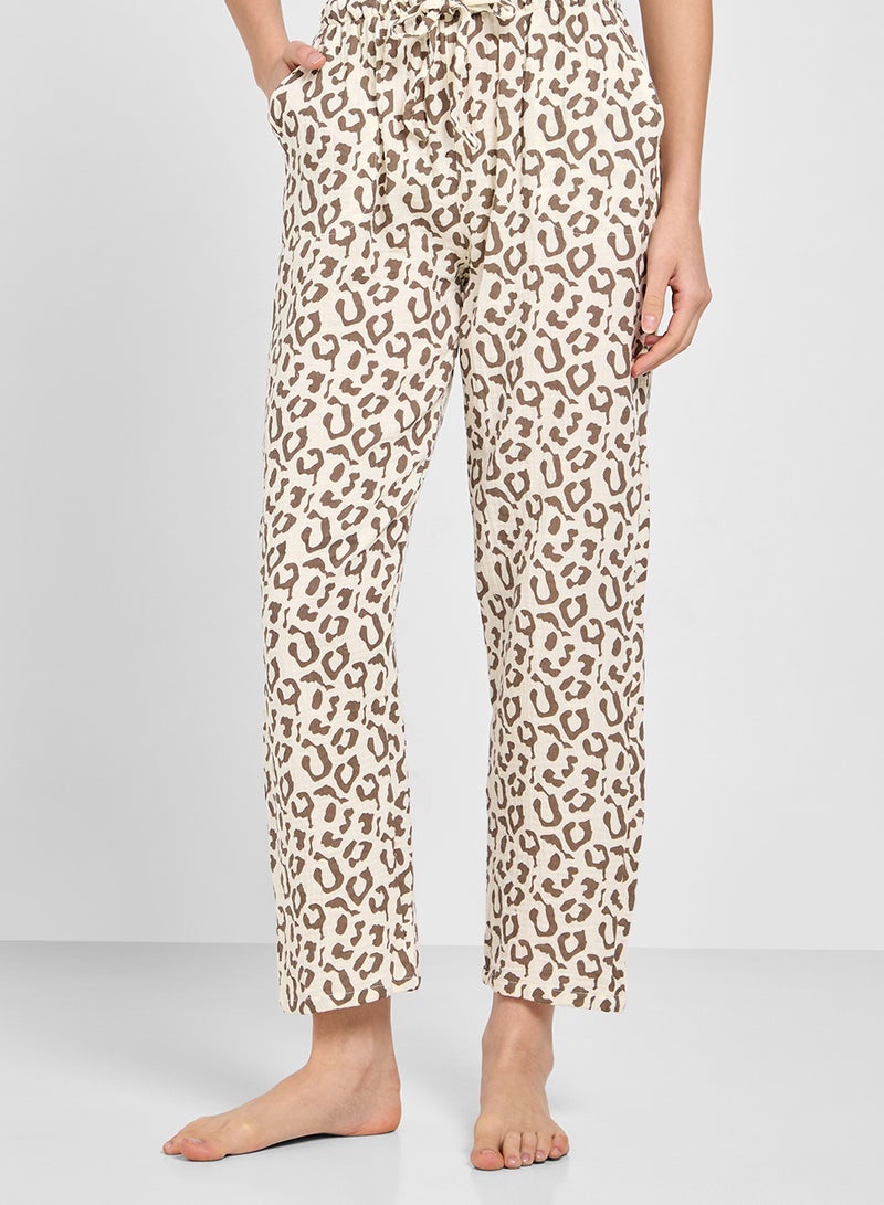 Ginger Pullon Leopard Print Pyjama  - Image 2
