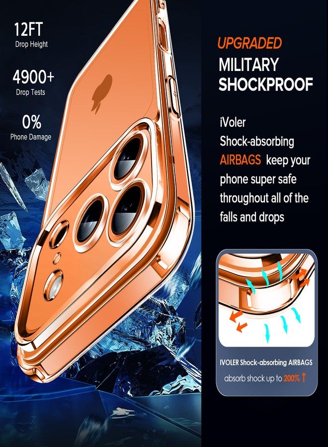 إيفولير جراب إيفولر 3 في 1 شفاف مصمم لهاتف آيفون 17 برو ماكس 6.9 بوصة (إصدار 2025) مع عبوتين من واقي الشاشة الزجاجي المقوى، غطاء خلفي صلب مقاوم للصدمات بتصميم عسكري نحيف لهاتف 17 برو ماكس - شفاف - Image 5