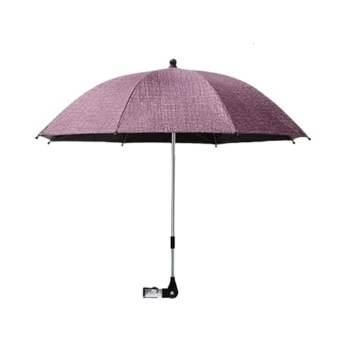 Nakazawa Convenient and Lightweight ClipOn Adjustable Steering Universal Umbrella Baby Stroller Stroller Umbrella Attachment for Sun ProtectionPink - Image 1