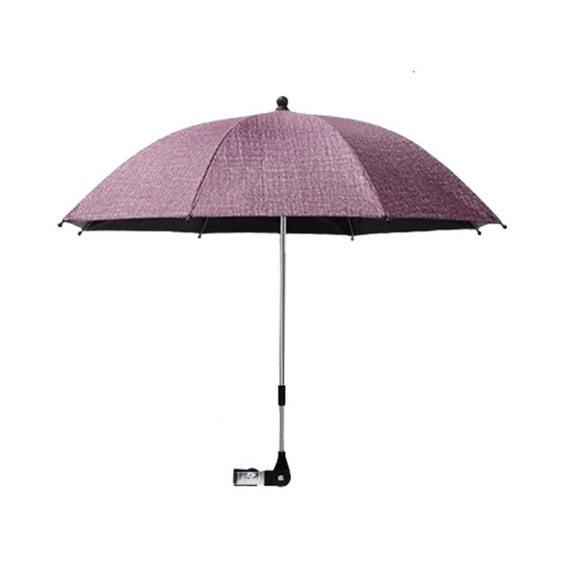Nakazawa Convenient and Lightweight ClipOn Adjustable Steering Universal Umbrella Baby Stroller Stroller Umbrella Attachment for Sun ProtectionPink - Image 2