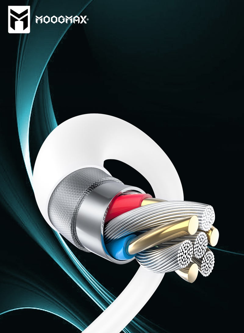 موجماكس سماعات سلك ايفون لايتنينج معتمد MFI. سماعه سلك ايفون بميكرفون قوي عالي الحساسية. سماعة اذن سلكية بصوت باس قوي وواضح. سماعة ايفون سلك بطول 1 متر. سماعة سلكية بأزرار تحكم سهلة. سماعه ايفون 14، 13، 12، 11، X، XR، 8، 7. - Image 3