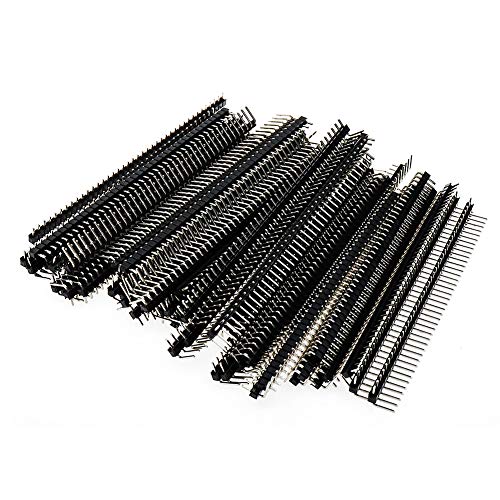 Dahszhi 40 Pin Single Row 2.54 mm Male Right Angle Pin Header Connector 50pcs - Image 1